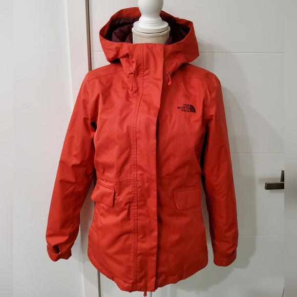 The North Face Jackets & Blazers - The North Face Red Monarch Triclimate Hooded Jacket Size SP